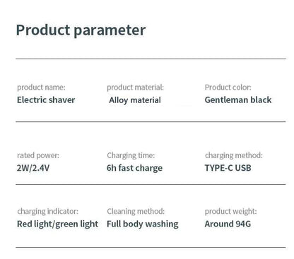 Mini Electric Razor Shavers For Men Waterproofshavers Irritation-Free Shave Comfortably Close Shave Shavers Razors Shaving