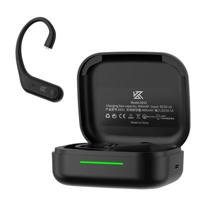 KZ AE01 Wireless Upgrade Cable Bluetooth-compatible 5.4 Earphones Wire HIFI Wireless Ear Hook With Charging Case For ZSX ZAR PR2