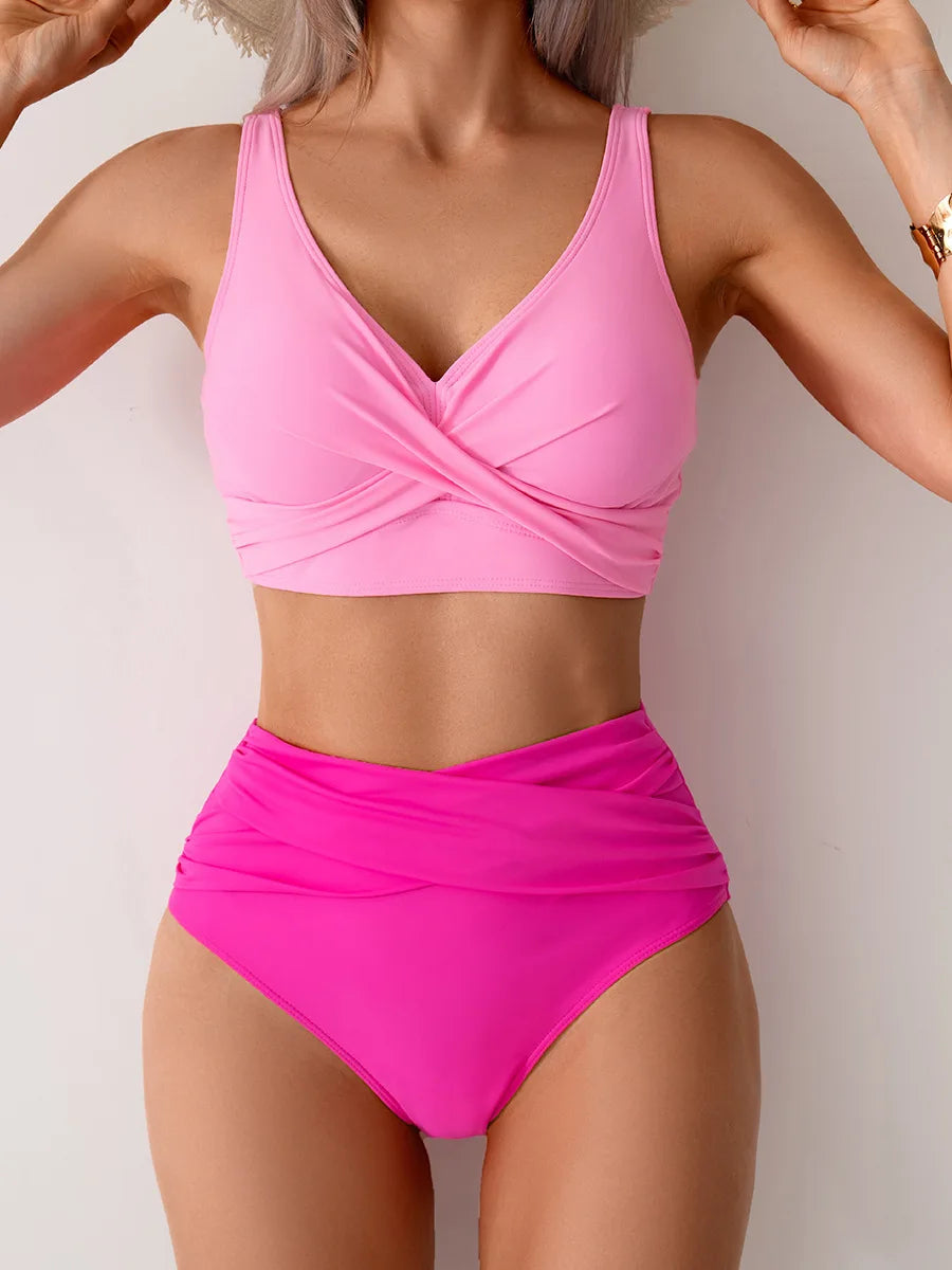 Summer Sexy Bikinis Push Up Swimsuits Women Swimwear For Female Beach Swim Wear Bathing Suits High Waist Bikini Set Pool Bather Beauty World Shop