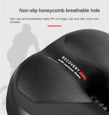 ESLNF Hollow Breathable Bicycle Saddle MTB Road Bike Saddle Shock Absorbing Comfortable Big Butt Bike Seat Bicycle  Accessories Beauty World Shop
