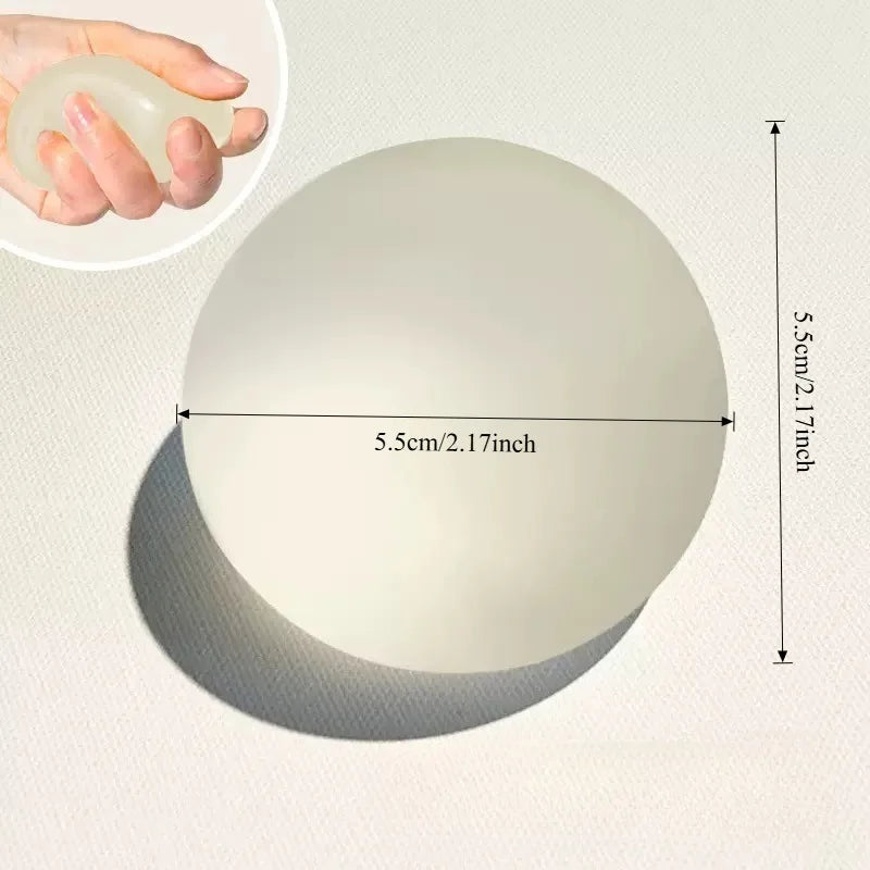 Squishy White Transparent Maltose Squeeze Toy Soft Mochi Anti Stress Fidget Toy Simulated Ball Slow Rebound Decompression Toy Beauty World Shop