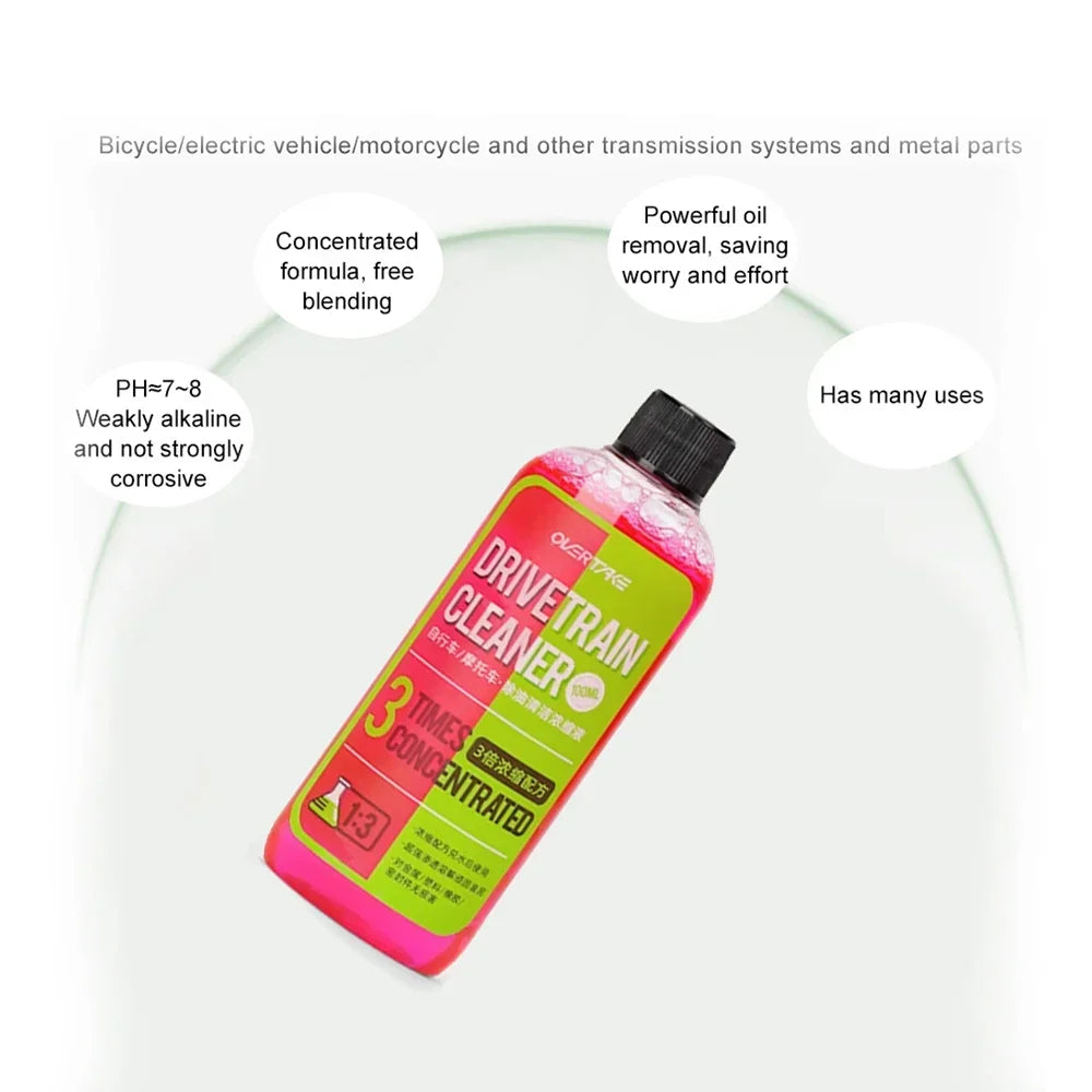 100ML Concentrated Bicycle Chain Cleaning Agent,Motorcycle Bike Drivetrain Cleaner Degreaser Mountain bike maintenance tools Beauty World Shop