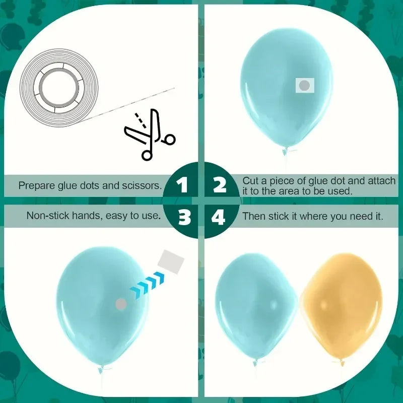 Double Sided Clear Sticky Point Tape Balloon Glue Dot Adhesive Birthday Wedding Party Balloons Glue Sticker Photoes Stand Arch Beauty World Shop