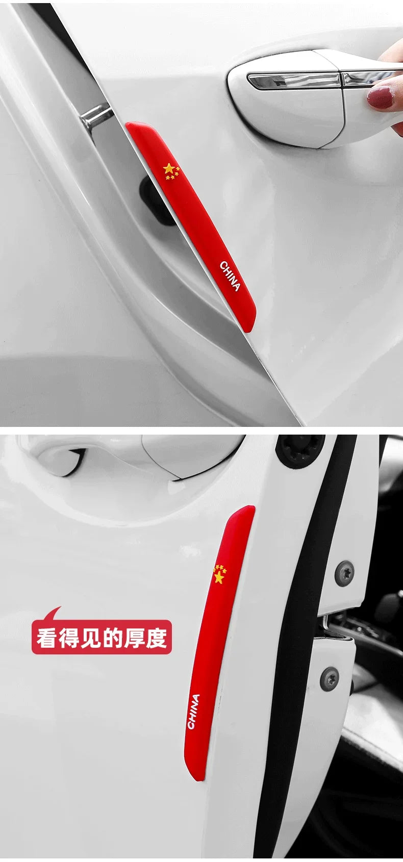6Pcs Car Door Edge Guards for Audi BMW Mercedes Auto Buffer Trim Molding Scratch Protector Crash Bar Beauty World Shop