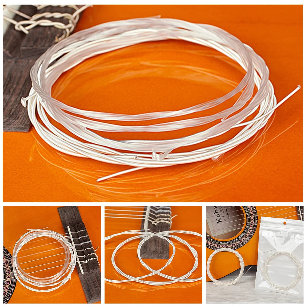 6pcs Classical Guitar Strings Set Nylon Replacement 6pcs Classical Guitar Strings Set Nylon Replacement Accessories Normal Tensi Beauty World Shop