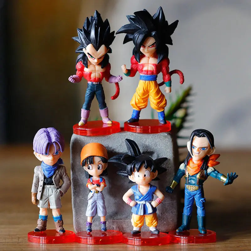 Dragon Ball Z Super Saiyan Son Goku Son Gohan Vegeta Broly Piccolo Majin Buu Action Figure Set Anime Figurines Model Gifts Toys Beauty World Shop
