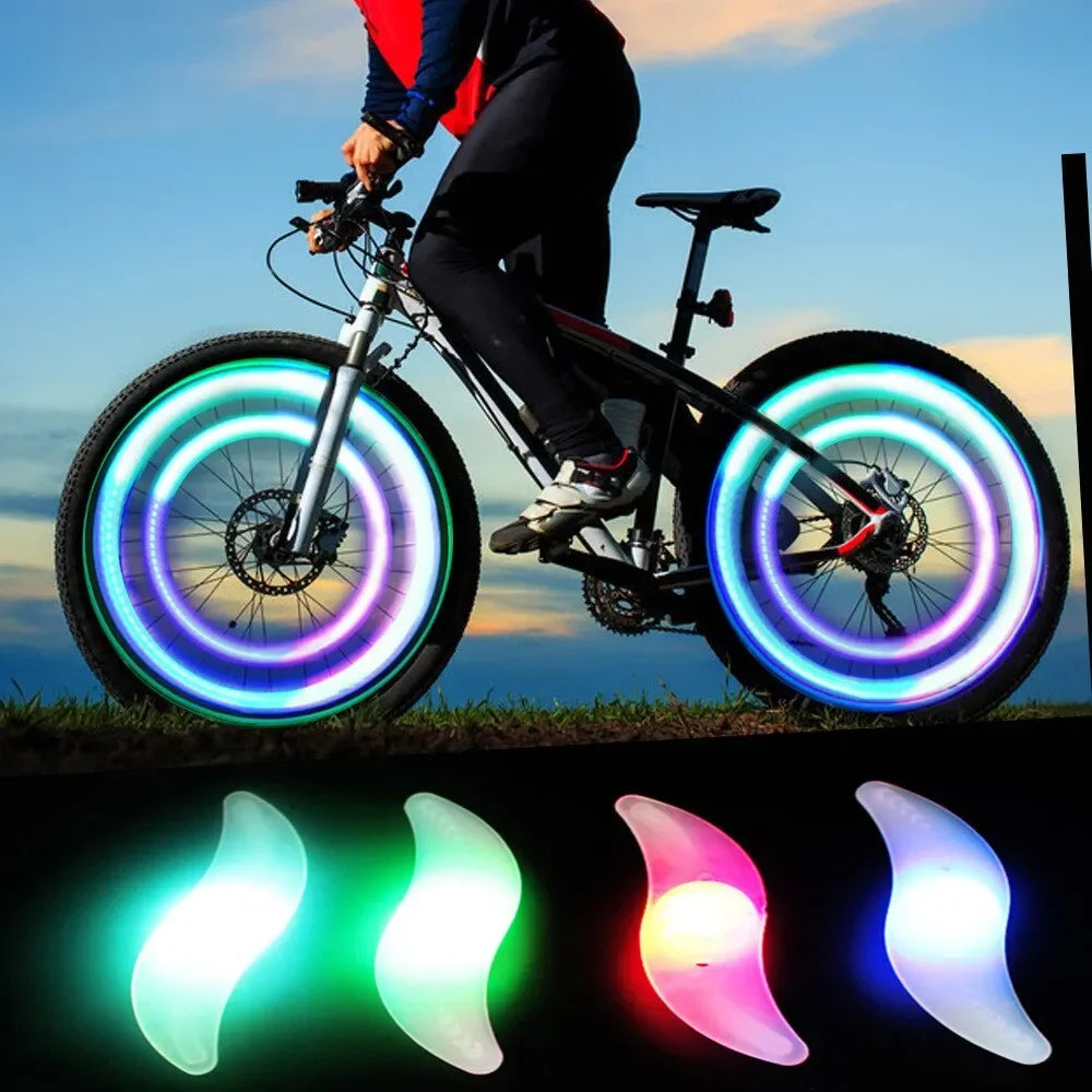 Colorful Bike Wheel Spoke Light Waterproof MTB Balance Bicycle Light LED Tyre Tire Flash Lights Warning Cycling Lamp Beauty World Shop