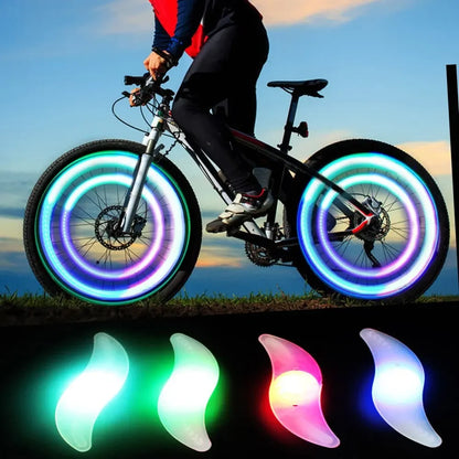 Colorful Bike Wheel Spoke Light Waterproof MTB Balance Bicycle Light LED Tyre Tire Flash Lights Warning Cycling Lamp Beauty World Shop
