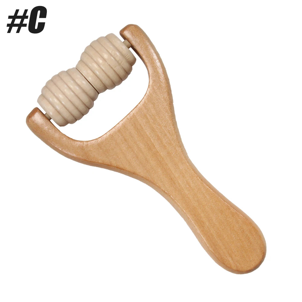 1Pcs Wooden Massage Rollers Neck Roller Massager Wooden Trigger Point Roller Massager Muscle Roller for Back face Waist Leg Arm Beauty World Shop
