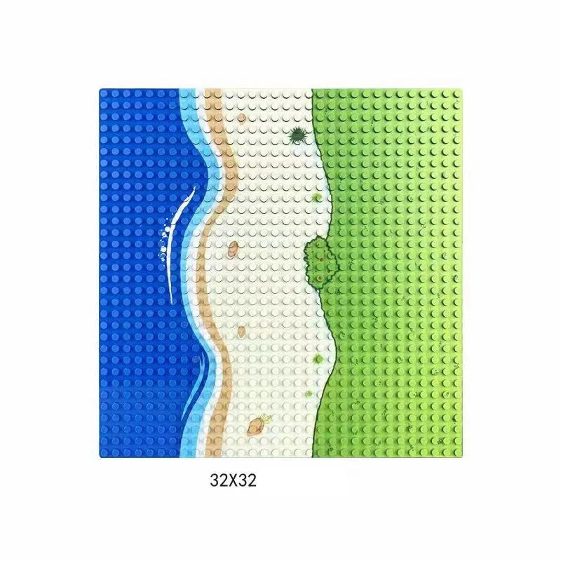 32x32x16x16 Dots Classic Base Plates MOC DIY Plastic Bricks Baseplates City Dimensions Building Blocks Figures Construction Toys Beauty World Shop