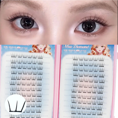 Large Capacity Korean Style Eyelashes Clusters Dense Comics Artificial Eyelashes Perfect Makeup Tool For Girls Enlarge Your Eyes Beauty World Shop