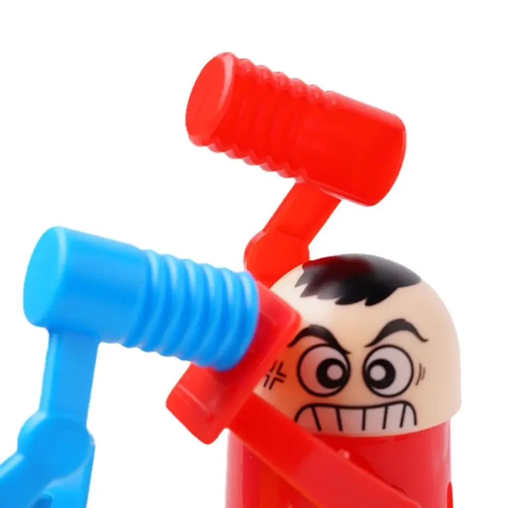 Mini Children's Head Knocking Little Man Fighting Red and Blue Attack and Defense Twin Parent Child Finger Fighting Game Machine Beauty Fashion