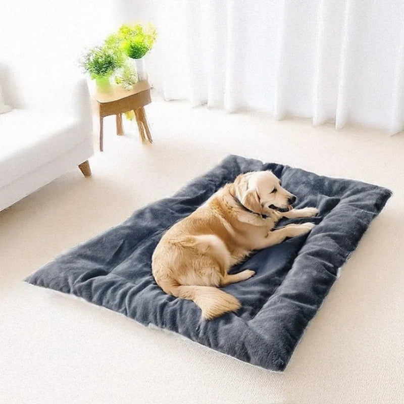 Extra Large Plush Dog Bed Sofa Thickened Super Soft Polyester Pet Mat Dog Crate Mat Bed For Small Medium Large Dog Bed Beauty World Shop