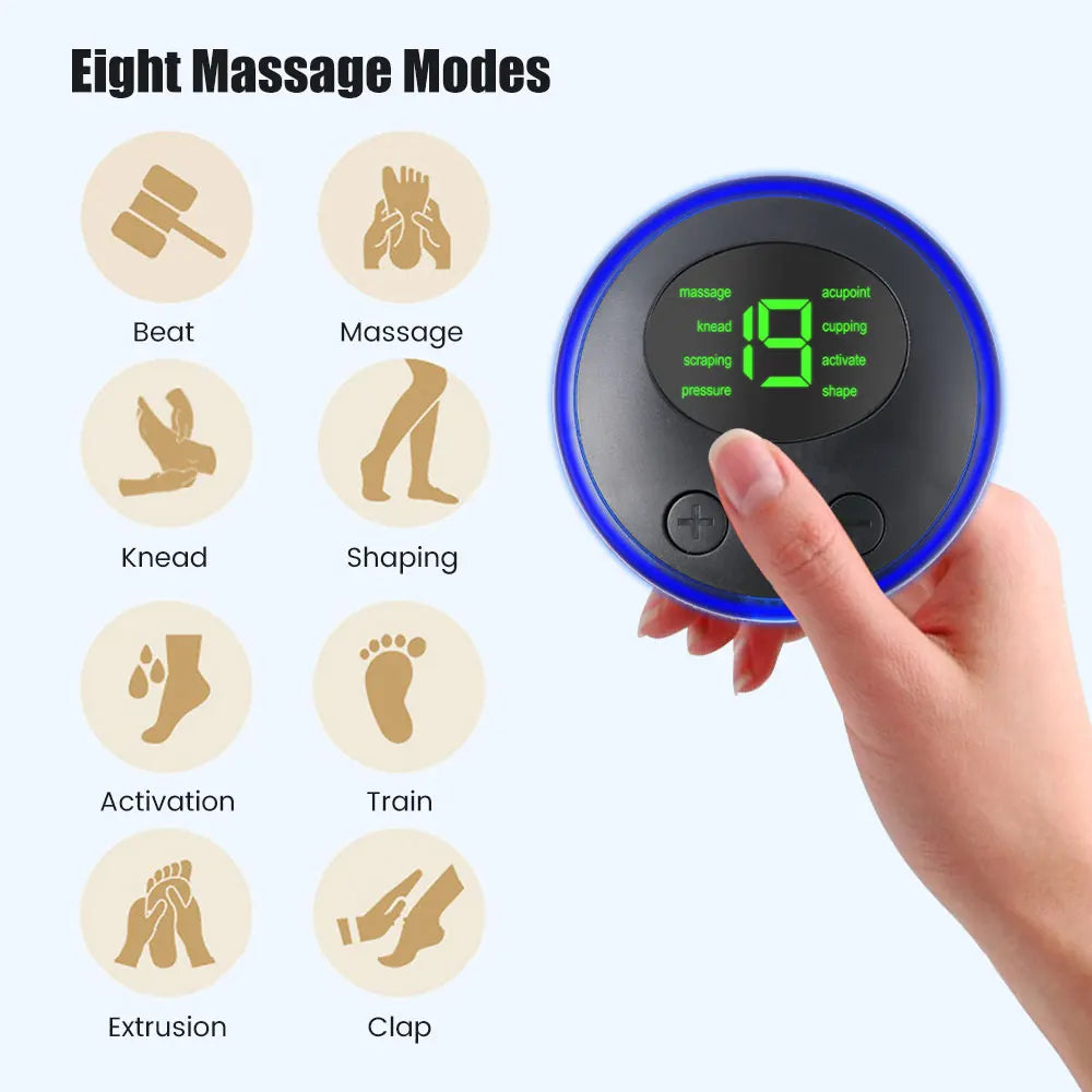 Mini Portable EMS Neck Massager Electric Neck Stretcher For  Cervical Muscle Pain Relief And Shoulder Relaxation Massage Patch Beauty World Shop