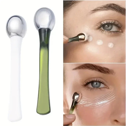 1pc Eye Roller Massage Stick Eye Cream Applicator Cosmetic Spatula Anti Wrinkle Facial Spoon Gold Alloy Face Thin Skin Care Tool Beauty Trend Shop