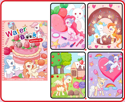 NEW Kids Magic Water Drawing Books Coloring Books Painting Toys for Kids Birthday Christmas New Year Gift for Boys and Girls Beauty Fashion