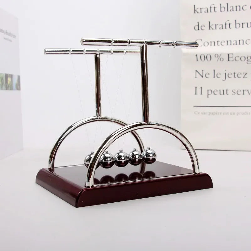 Newton Cradle Balance Steel Balls Perpetual Motion Collision Ball School Teaching Physics Science Pendulum Toy Home Decoration Beauty World Shop