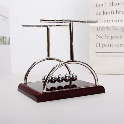 Newton Cradle Balance Steel Balls Perpetual Motion Collision Ball School Teaching Physics Science Pendulum Toy Home Decoration Beauty World Shop