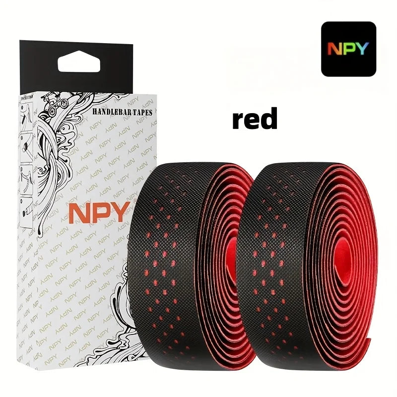 NPY2026 Road Bike Cycling Bar Colorful Tape Bicycle Handle Belt Cork EVA  Damping AntiVibration Tape Wrap With 2 Plug Fixed Gear Beauty World Shop