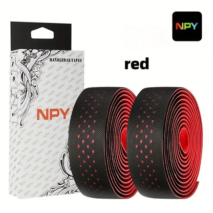 NPY2026 Road Bike Cycling Bar Colorful Tape Bicycle Handle Belt Cork EVA  Damping AntiVibration Tape Wrap With 2 Plug Fixed Gear Beauty World Shop