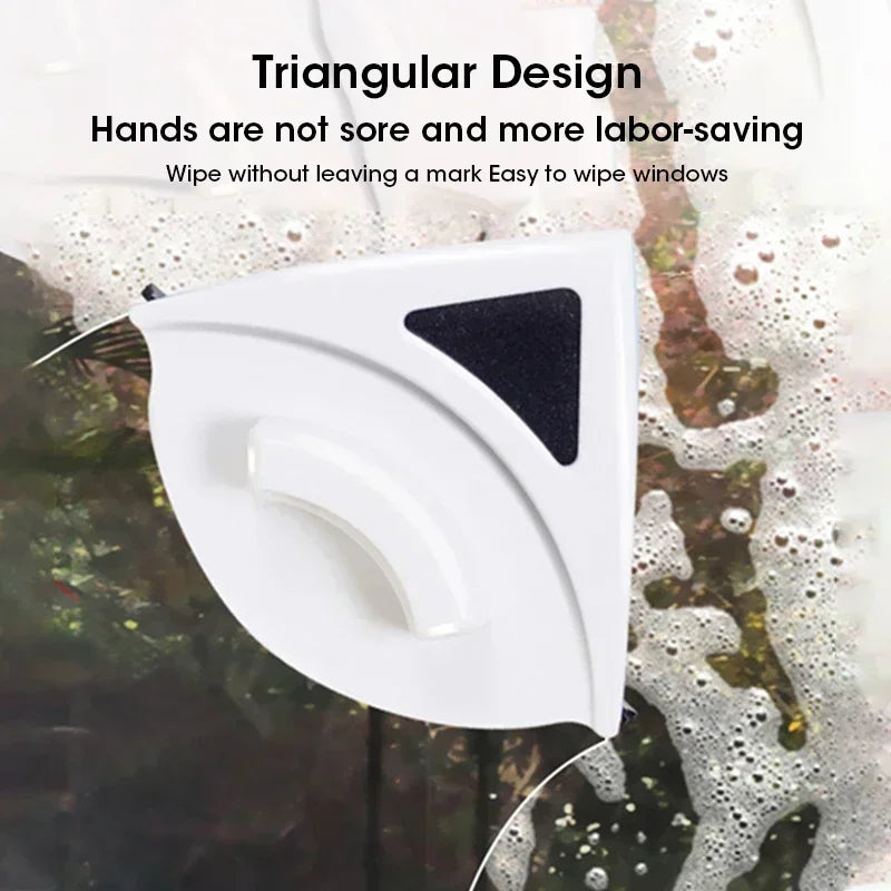 Dual Sided Magnetic Glass Cleaner High Rise Window Wiper With Automatic Drainage System For Home Office Multi Surface Cleaning Beauty World Shop