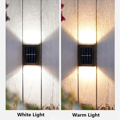 Solar LED Outdoor Light Solar Lighting Sensor Lamp Streetlights Exterior Garden Decoration Garland Waterproof Solar Wall Light Beauty World Shop