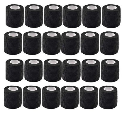 Wholesale Black Tape Tattoo Handle Bandage Anti-slip Athletic Nonwoven Waterproof Disposable Self-adhesive Elastic Bandage Beauty Trend Shop