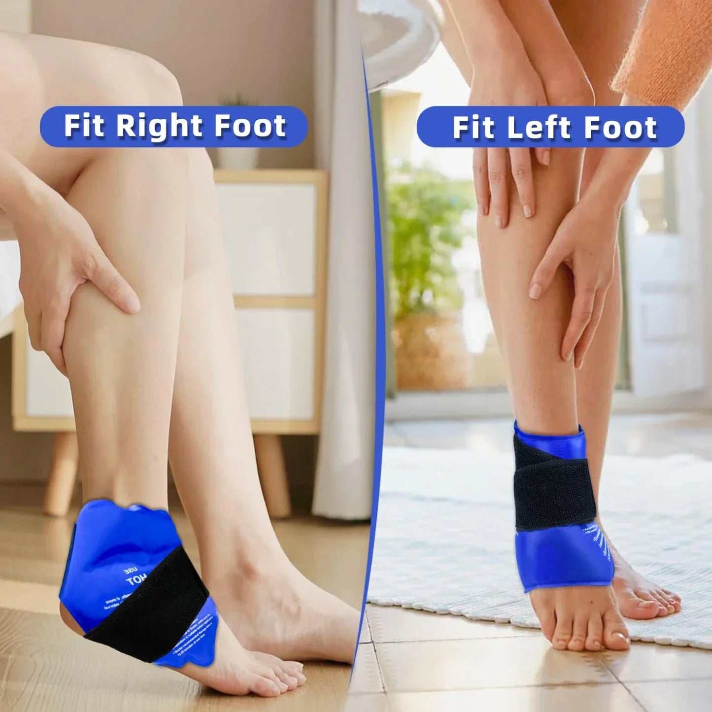 Ankle Brace Ice Pack Wrap For Sport Injuires Hot & Cold Compress Use Large Reusable Gel Cold Pack Ankle Support Beauty Trend Shop