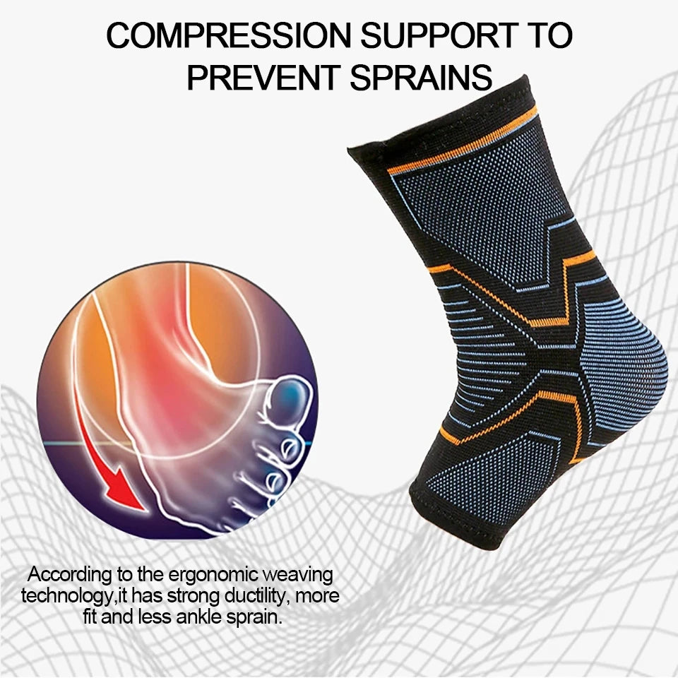 LOOGDEEL 1PCS Elastic Knitted Sports Ankle Support Brace Fitness Cycling Yoga Basketball Volleyball Foot Joint Ankle Protection Beauty World Shop