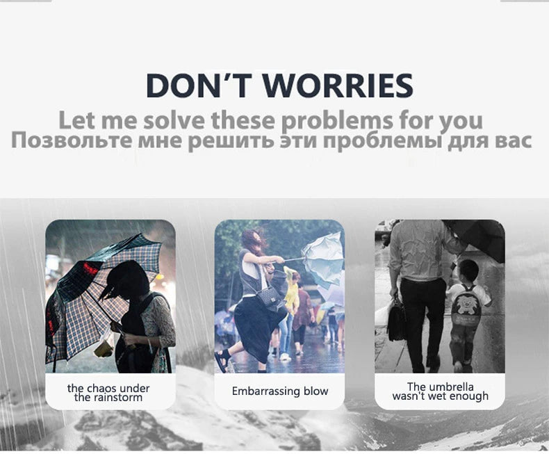 Windproof Double Layer Fully Automatic Resistant Umbrella Beauty World Shop