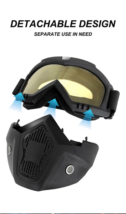 Outdoor Sport Windproof Mask Goggle HD Motorcycle Glasses Snowboard Eyewear Riding Motocross Summer UV Protection Sunglasses Beauty World Shop