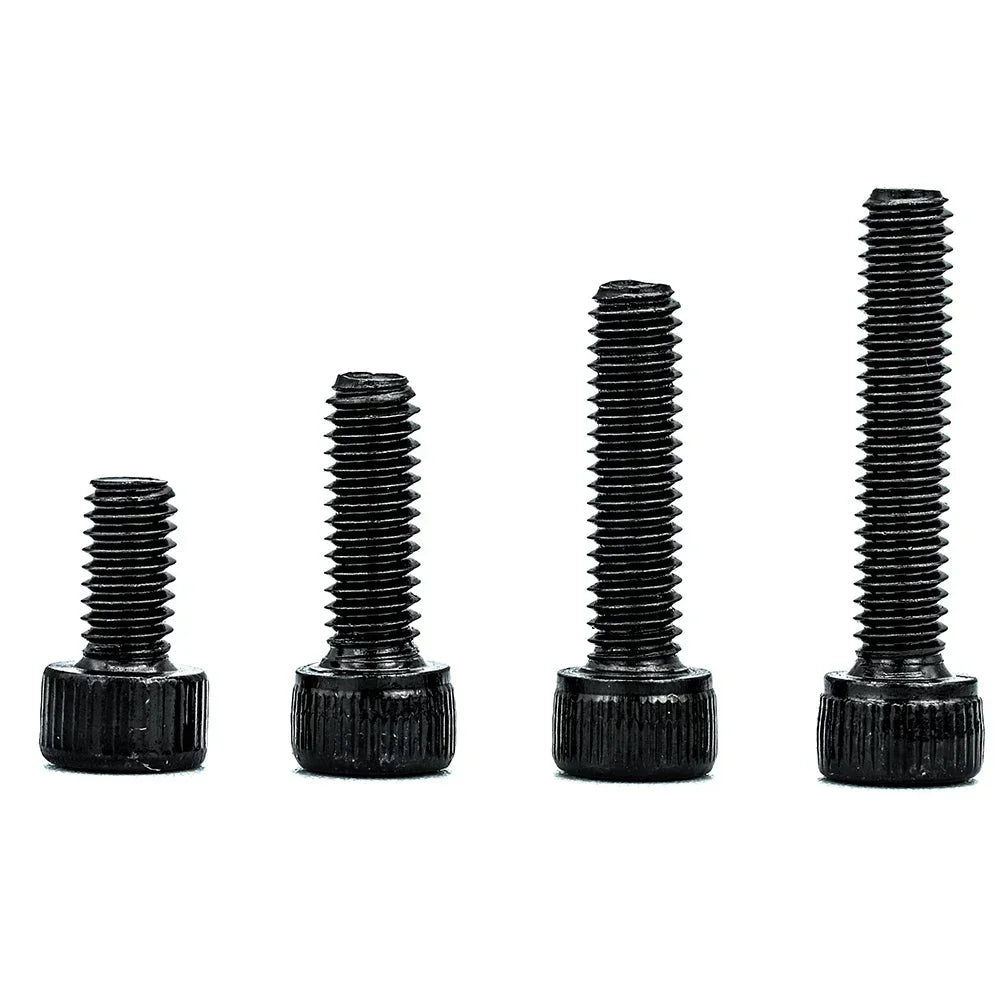 JUIDINTO 1-50pcs Hex Socket Head Cap Screw 12.9 Carbon steel Allen Screw M2 M2.5 M3 M4 M5 M6 M8 M10 Hex Cap Screw Bolt for MTB Beauty World Shop