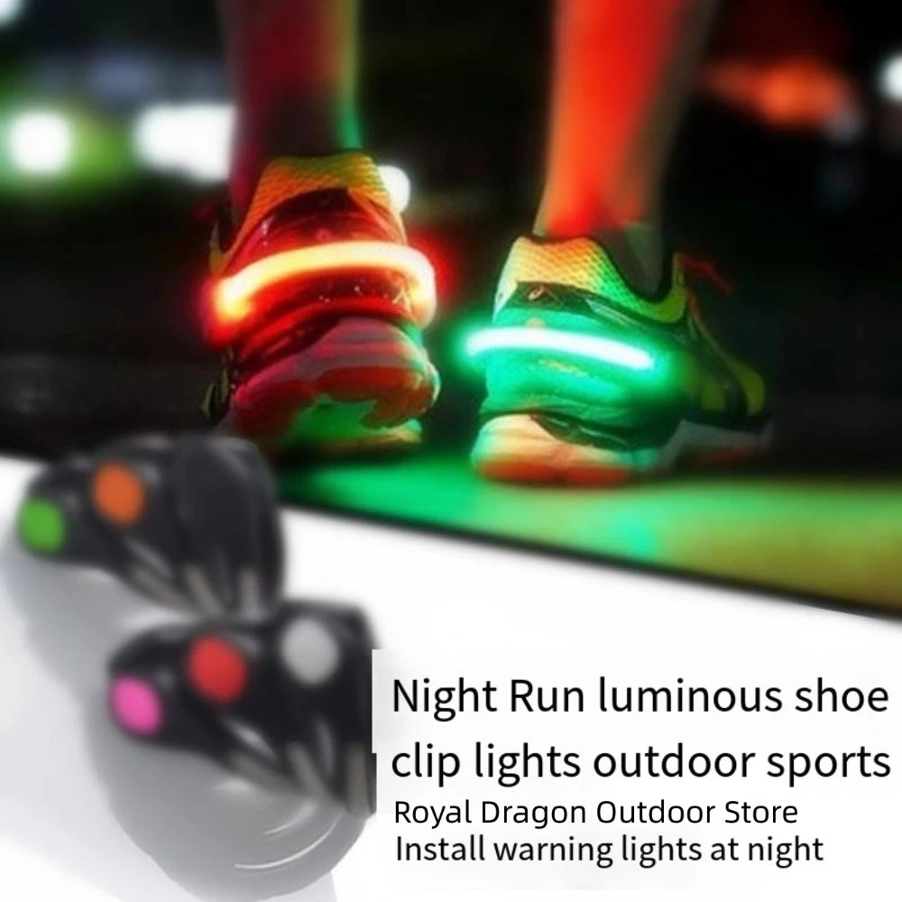 LED Luminous Shoe Clip Light Outdoor Running Cycling Bicycle RGB Novelty Lighting Safety Night Warn Lamp Glowing Zapato Ciclismo Beauty World Shop