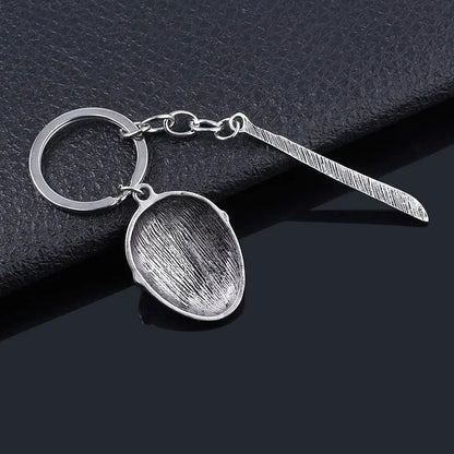 Horror Movie Halloween Keychain Hockey Mask Machete Metal Keyring Pendants Cosplay Props For Men Women Backpack Jewelry Beauty World Shop