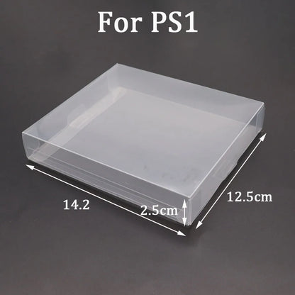 5/20PCS Clear Transparent Game Cartridge Box Case Games Plastic PET Protector for N64 NES SNES for ps5 ps4 ps3 GB GBA GBC Switch