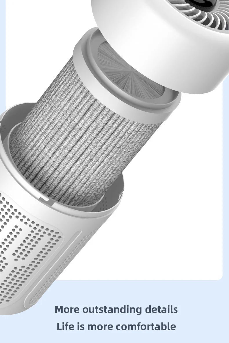 Mini Desktop Air Purifier HEPA Filter With Negative Ion Technology Eliminates Formaldehyde Odors Smoke And Dust Particles Beauty World Shop