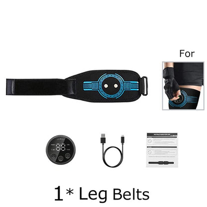 EMS Muscle Stimulation Belt Electric ABS Stimulator Trainer EMS Abdominal Exerciser Toning Belts Arm Leg Back Fitness Massager Beauty World Shop