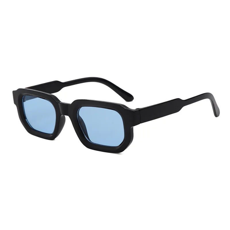 New Retro Rectangular Frame Sunglasses - Fashionable Retro Sunglasses With Uv400 Protection3007 Beauty World Shop
