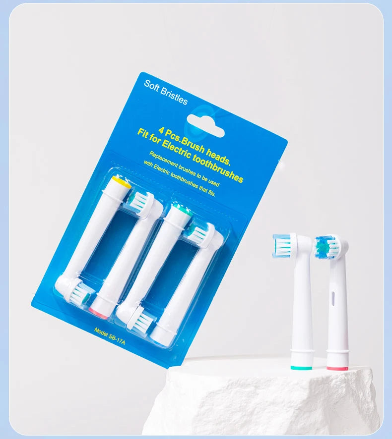 4/8pcs Replacement Brush Heads For Oral-B Electric Toothbrush Advance Power/Vitality Precision Clean/Pro Health/Triumph/3D Excel Beauty World Shop