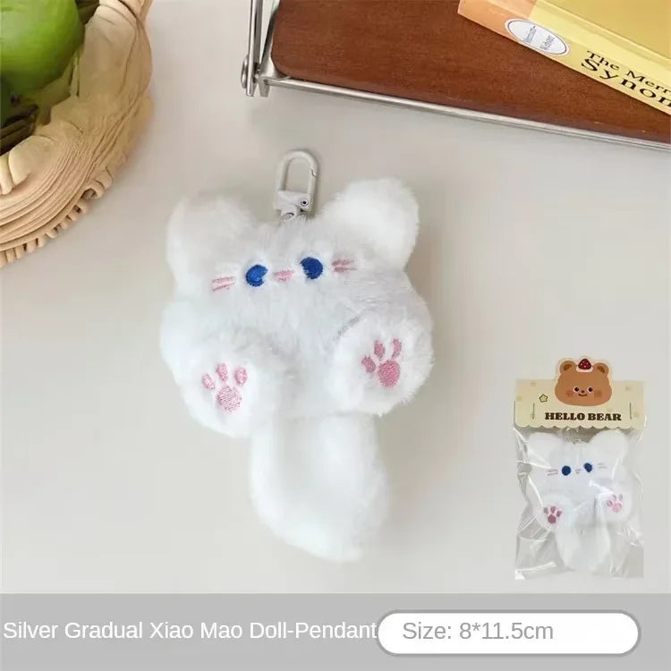 Adorable Soft Plush Cat Keychain – Cute Backpack Charm for Girls, Couples Gift, Bag & Purse Decoration Beauty World Shop