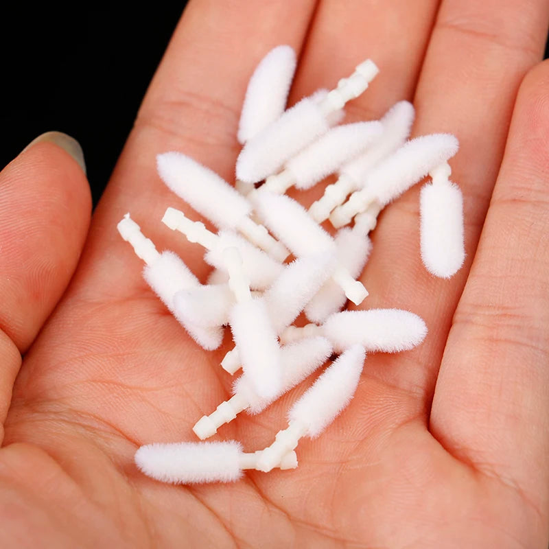 1000pcs Disposable Lip Brush Cotton Head Replacement Head for Lipstick Applicator Makeup Tool For Eyelashes Extension Beauty World Shop