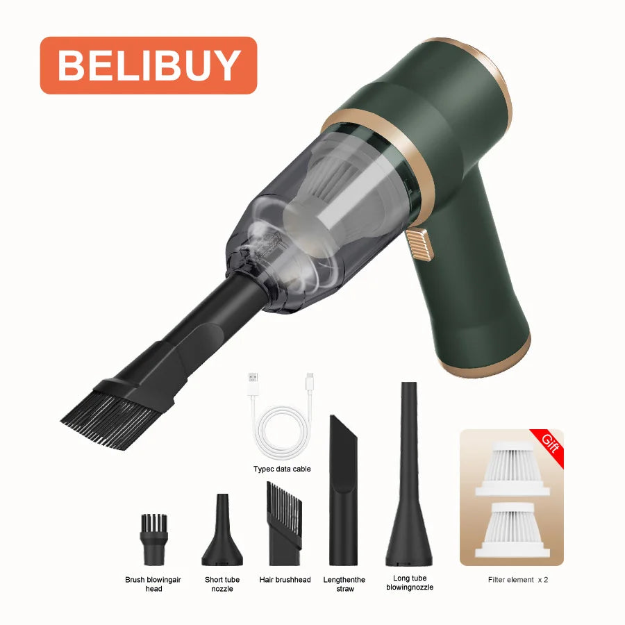 Wireless Car Vacuum Cleaner for Cleaning Bedroom Carpets Portable High Power Function Home Appliance Cleaning Machine Beauty World Shop