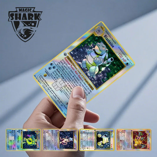 Charizard Gyarados Venusaur Blastoise Mewtwo Squirtle Snorlax Holographic Laser Credit Debit Card Film Skin Sticker Beauty World Shop