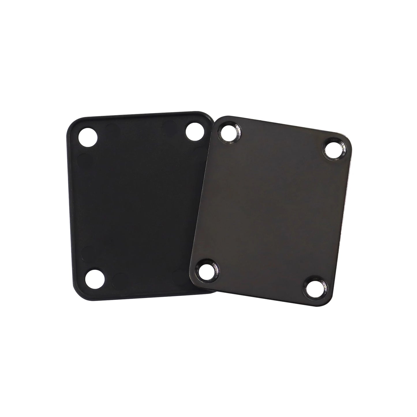 1Set  Bass Guitar Neck Plate,Electric Guitar Neck Joint Connecting Strengthen Plate with Plastic Back Plate & Mounting Screws Beauty World Shop