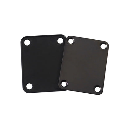 1Set  Bass Guitar Neck Plate,Electric Guitar Neck Joint Connecting Strengthen Plate with Plastic Back Plate & Mounting Screws Beauty World Shop