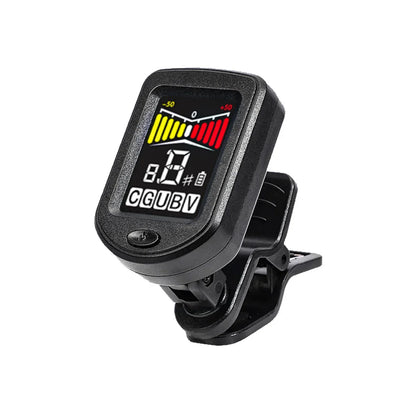 T-02 Guitar Tuner Clip-on Chromatic Digital Tuner LCD Display Mini Tuner String Instrument Accessories for Guitar Ukulele Violin Beauty World Shop