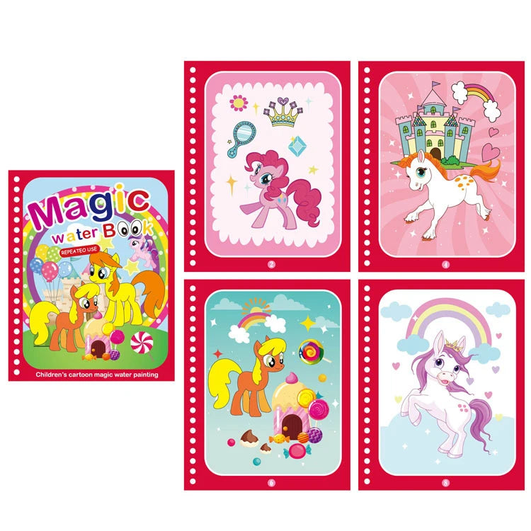 NEW Kids Magic Water Drawing Books Coloring Books Painting Toys for Kids Birthday Christmas New Year Gift for Boys and Girls Beauty Fashion