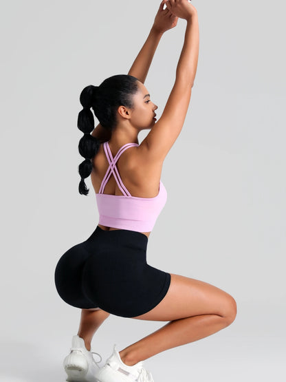 women's High Waisted Yoga Shorts Butt Lifting Tummy Control Workout Fitness Running Stretchy Booty Lift Leggings Gym Activewear Beauty World Shop