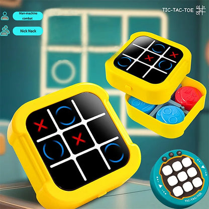 Electronic Chessboard Tic Tac Toe Multifunctional Children's Education Strategy Toy  Parent-Child Fun Interactive Brain Game Beauty World Shop