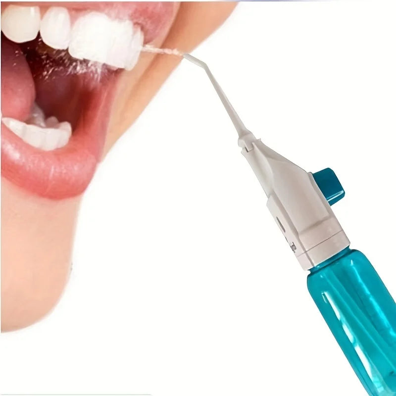 Household High Pressure Oral Irrigator Portable Teeth Clean Water Dental Floss Manual High Pressure Water Toothpick Beauty World Shop